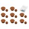 Prime-Line 7/8 in. Caramel Plastic Swivel Floor Protector Sliders for Chair Feet 8 Pack MP75756 - alternate 2